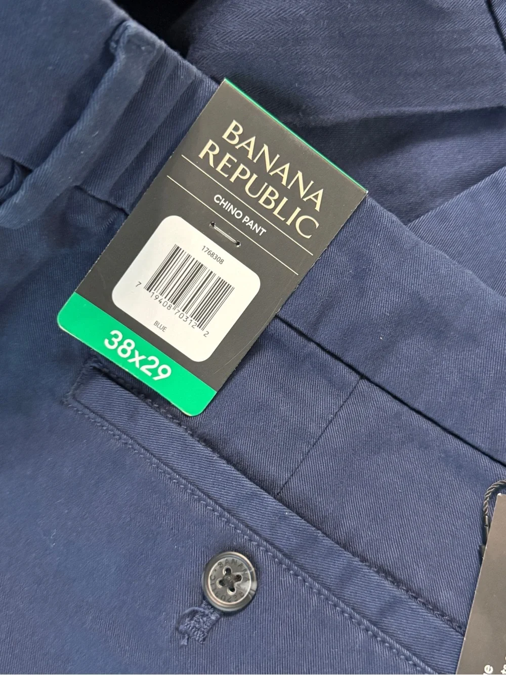 Banana Republic Men’s Chino Pants NWT Size 38 x 29
